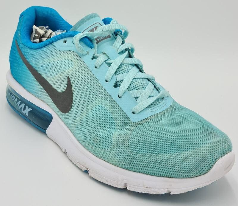 Nike Air Max Sequent Running Trainers 719916-402 Blue/White | Etsy