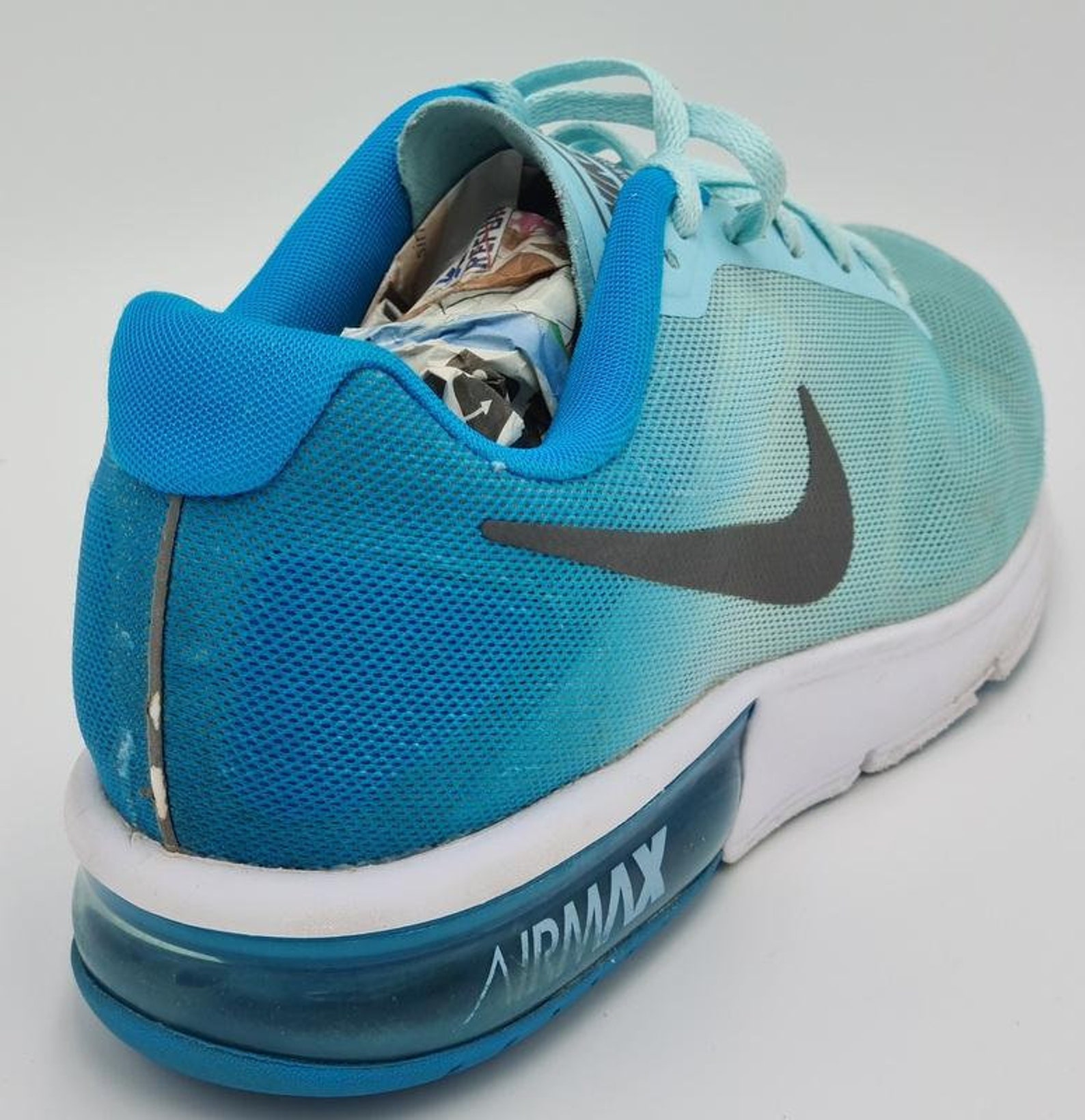 Nike Air Max Sequent Running Trainers 719916-402 Blue/White | Etsy