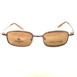 Carlo Bellini  Titanium C. Brown Mod 7264  SZ 49/19 (sunclips included ) Order with  prescription lens!  Upload image in contact seller tab)