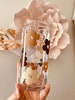 Boho Flowers Can Glass |Retro Flower Can Glass |Aesthetic Coffee Glass| 20 oz Coffee Glass | Iced Coffee Glass | Boho Coffee Glass 