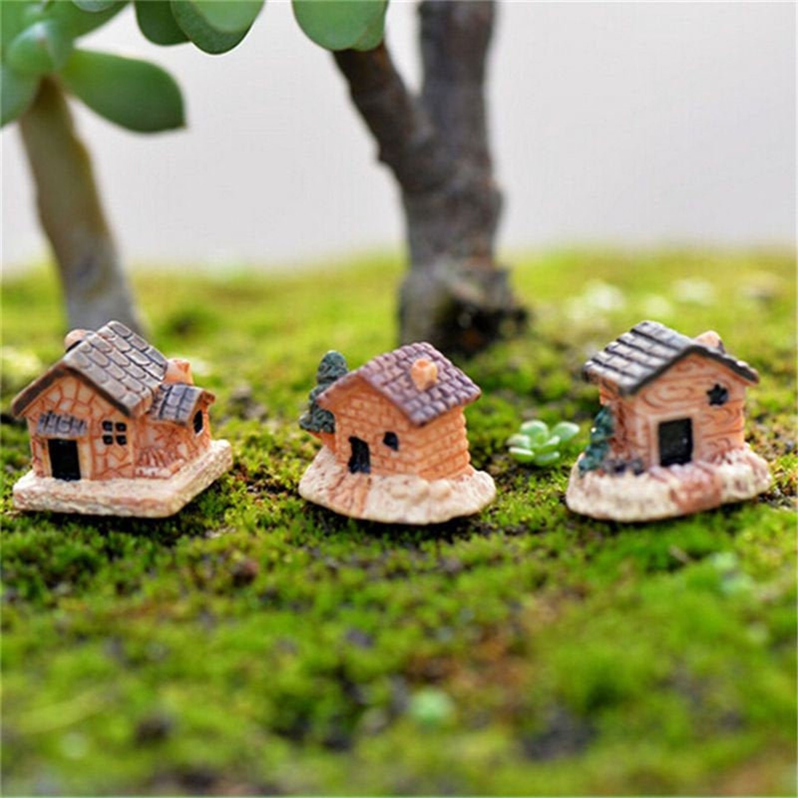 Mini kleine Haus Cottages Garten Ornament DIY Spielzeug Etsy