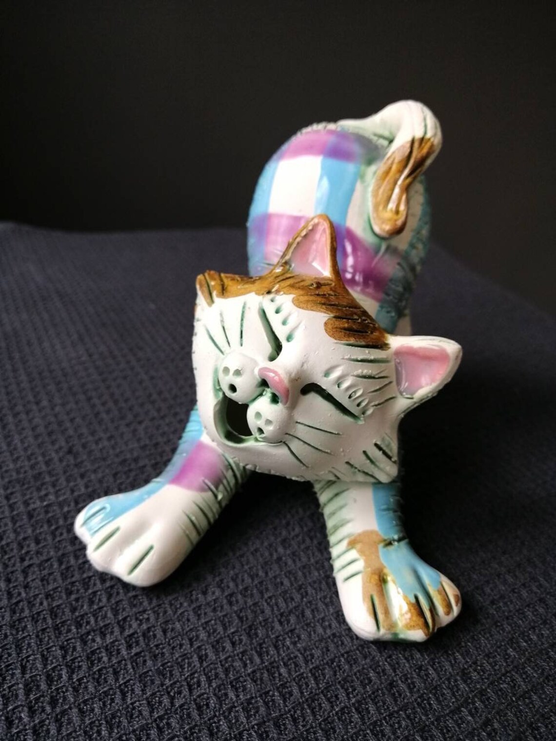 Ceramic handmade cat statue for home decorationhousewarming Etsy