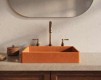 Handcrafted Concrete Sink – Modern Bathroom Basin