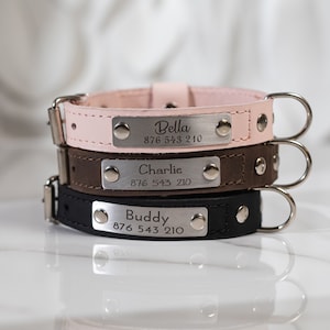 Handcrafted Personalized Leather Dog Collar for Your Pup