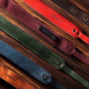 Personalized Leather Camera Strap. Gift for Photographers. Strap for Slr, Dslr, Nikon, Canon, Sony. Travel gift. Christmas gifts.