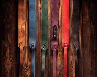 Leather personalized camera strap, photographer gift, DSLR Camera Holder, Gift for women and men.