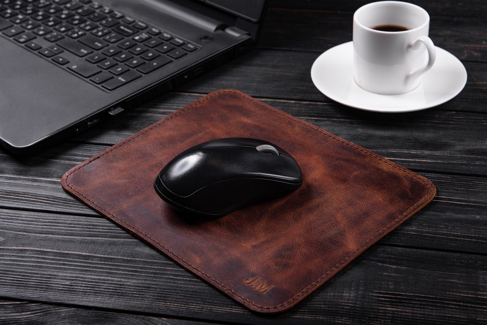 Personalized Leather Mousepad Leather Mouse Pad Gift for Etsy