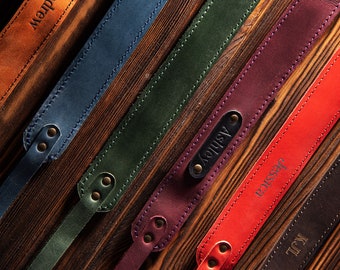 Personalized Camera Strap | DSLR SLR Leather Straps | Photographer Gift