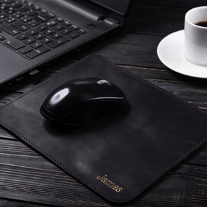 Personalisiertes Leder Mousepad, Schreibtischzubehör, Mausmatte, Mauspad, Lederzubehör, Werbegeschenke, Geschenk für Mitarbeiter