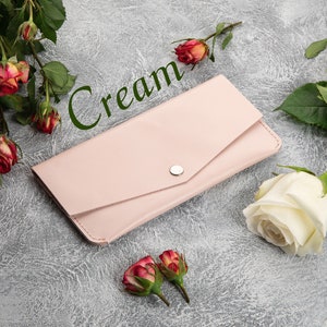 Cartera de cuero personalizada para mujer: regalo elegante y reflexivo para su regalo de Navidad