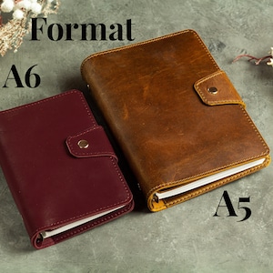 office gift for staff, gift for employees, corporate gifts, leather journal, leather notebook, leather planner, travel journal, ring binder, planner binder, leather organizer, refillable journal, personalized planner