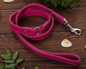 Personalized Leather Dog Leash for Stylish and Secure Dog Accessories