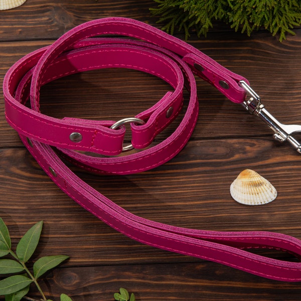 Personalized Leather Dog Leash for Stylish and Secure Dog Accessories