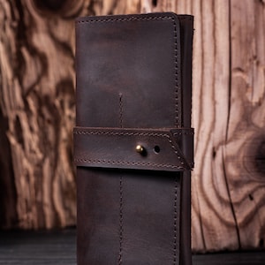 Lederrolle, Bleistiftrolle, Künstlerrolle, Leder-Werkzeugrolle, Federmäppchen, personalisiertes Geschenk für Künstler, Pencil Wrap, Künstlergeschenk, Pinselrolle