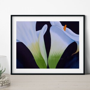 Calla Lilies in Watercolor, Print from Original Painting by Aida Tubridy, Calla Lily Painting, Lily Art, While Lily, Lily Wall Decor