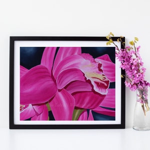 Stargazer Lily, PRINT from Original Watercolor Painting, Lily Painting, Flower Art, Home Decor, Wife gift, Watercolor Print, Flower Print