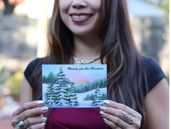 Evergreens And Berries | 8 Flat Card Set Evergreens And Berries | 8 Flat Card Set
