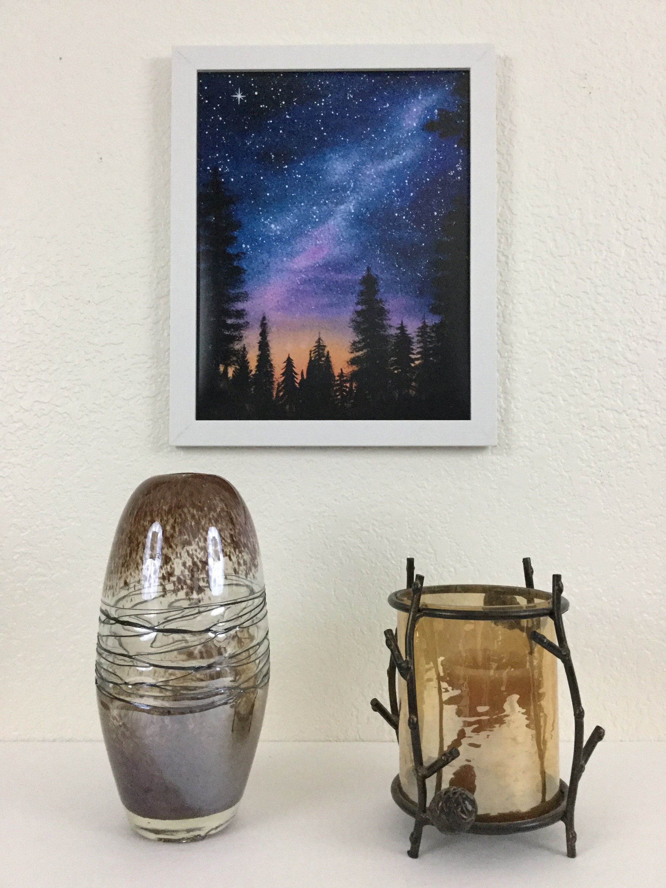 Night Sky, Watercolor Painting, Print From Original, Galaxy in ...