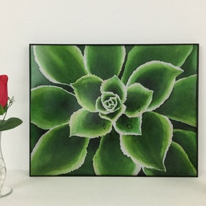 Succulent Painting in Watercolor, Print from Original, Succulent wall art, Succulent Decor, Green Plant art, Nature, Garden Art, Cacti print