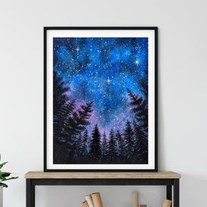 Looking Up Painting Print, 16x20 inches