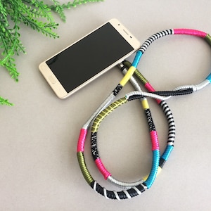 Phone Strap with Phone Ring 01 / Phone Lanyard / Phone Strap / Mobile Phone Cord / Phone Chain / Phone Holder / Crossbody Phone Accessory