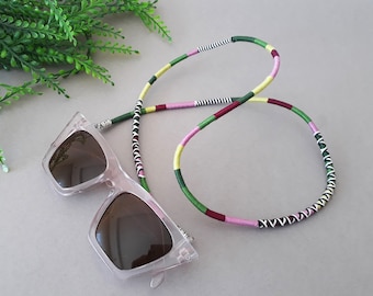 Multicolor Sunglass Strap: Boho Eyewear Lanyard