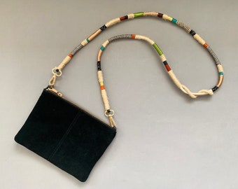 Handmade Jute Bag Strap: Bohemian Gypsy Style, Removable Purse/Camera Strap
