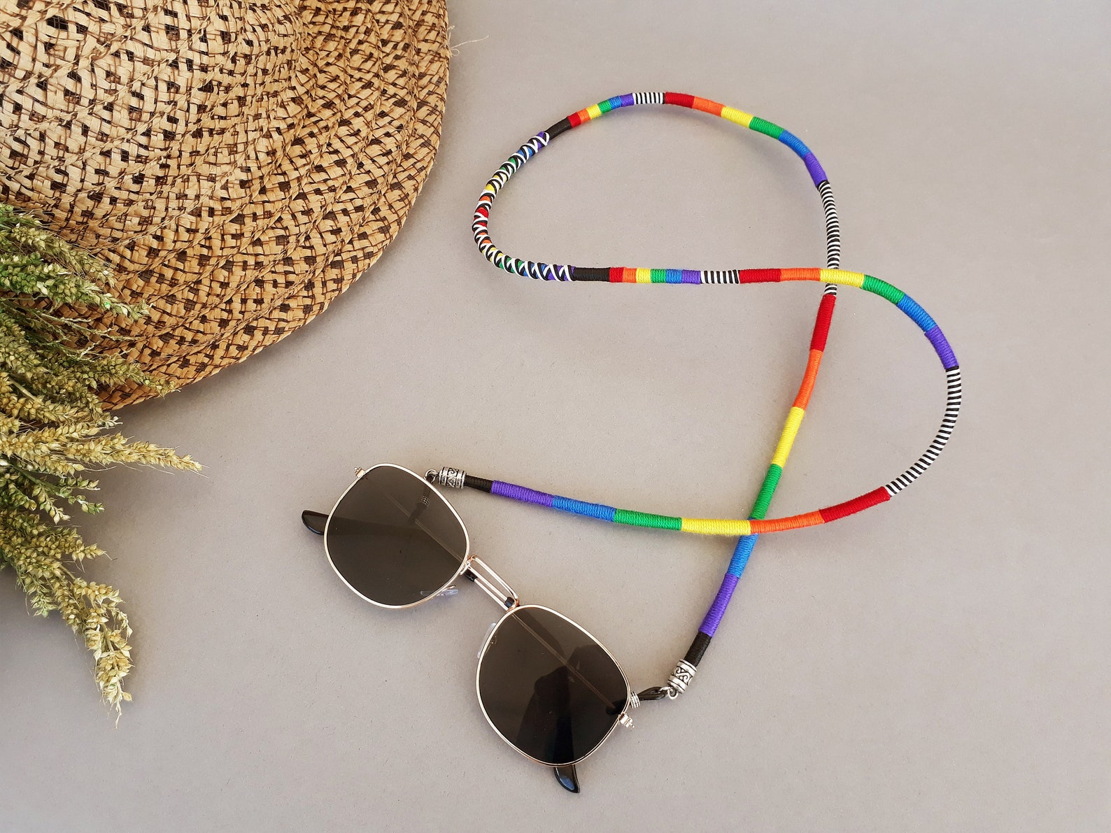 Rainbow Pride Sunglass Strap / Eyewear Straps / Sunglass Chain | Etsy