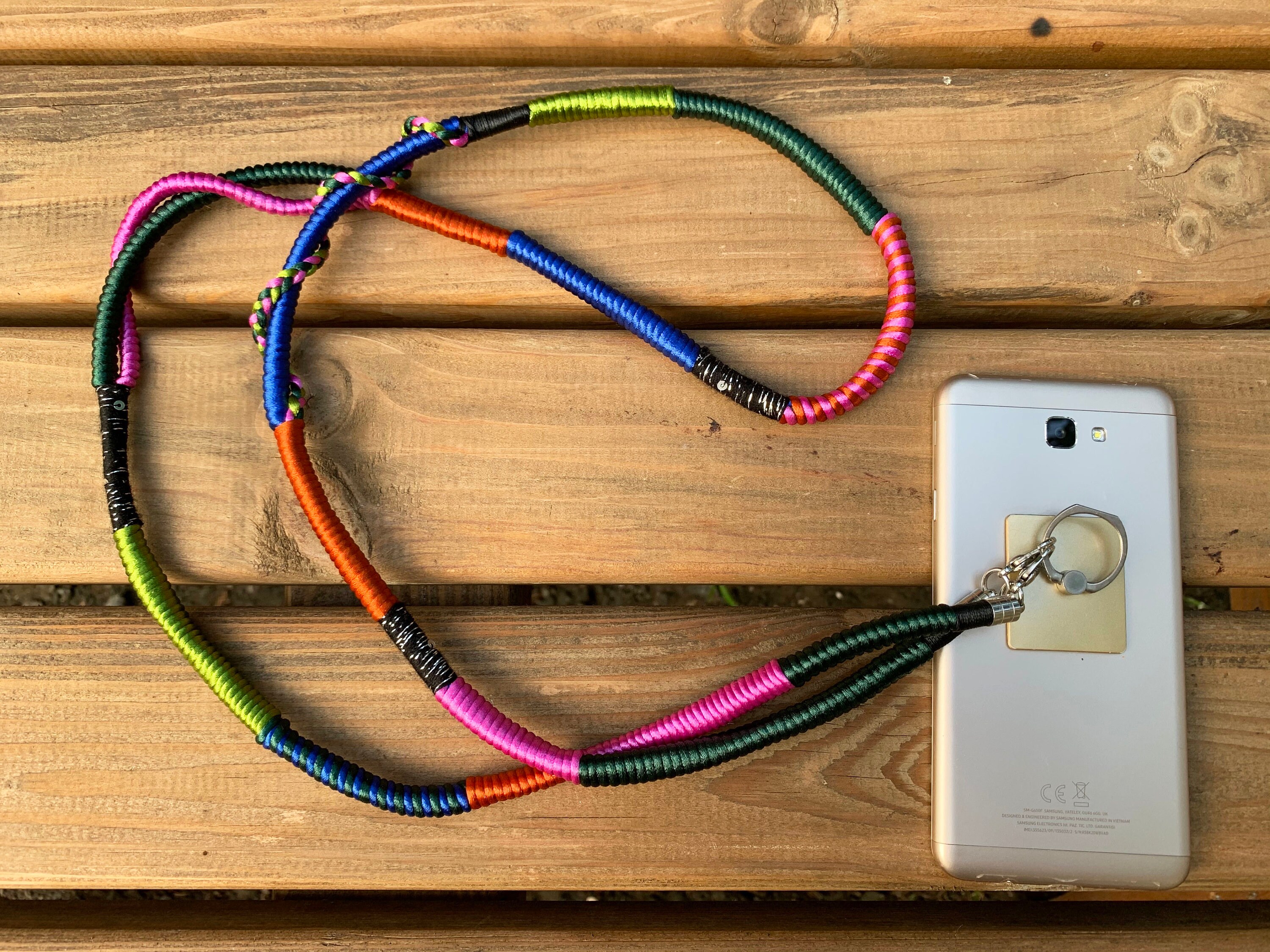 Gypsy Phone Strap With Phone Ring / Phone Lanyard / Phone