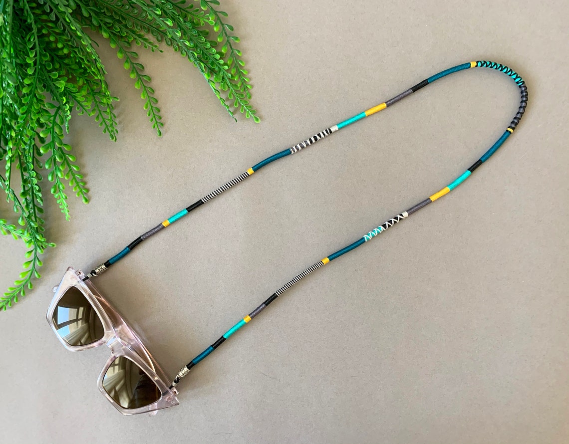Blue Sunglass Strap / Eyewear Strap / Sunglass Chain / Etsy
