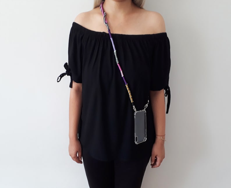Phone Strap with Transparent Case Phone Lanyard Phone Strap Mobile Phone Cord Phone Chain Phone Holder Crossbody Phone Accessory