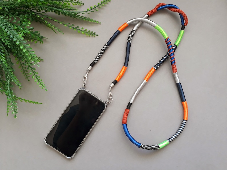 Wrapped Phone Strap With Transparent Case 02 / Mobile Phone Etsy