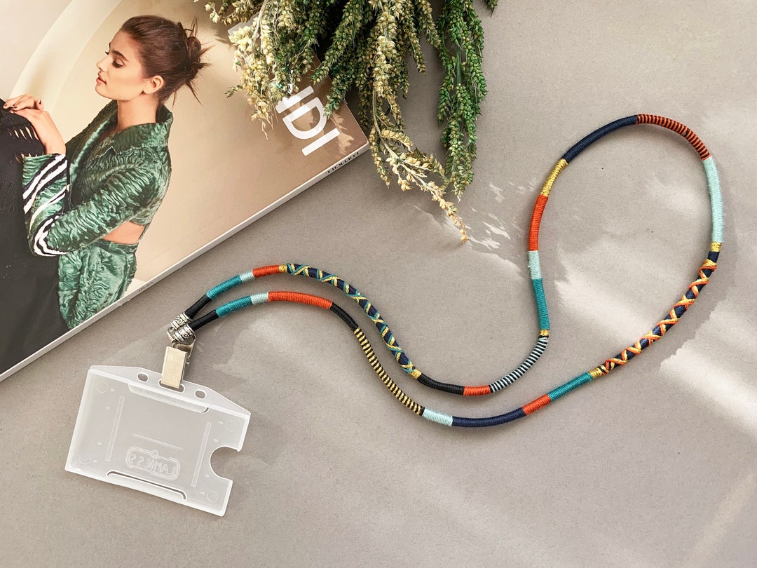 Classy Badge Holder Lanyard 05 / ID Lanyard / Teacher Lanyard / ID Card