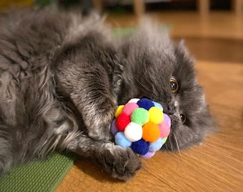 Plush Catnip Ball Toy, Soft Polyester Cat Toy