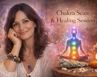 Sesión de escaneo y sanación de chakras • Equilibrio energético • Conocimiento intuitivo de los chakras