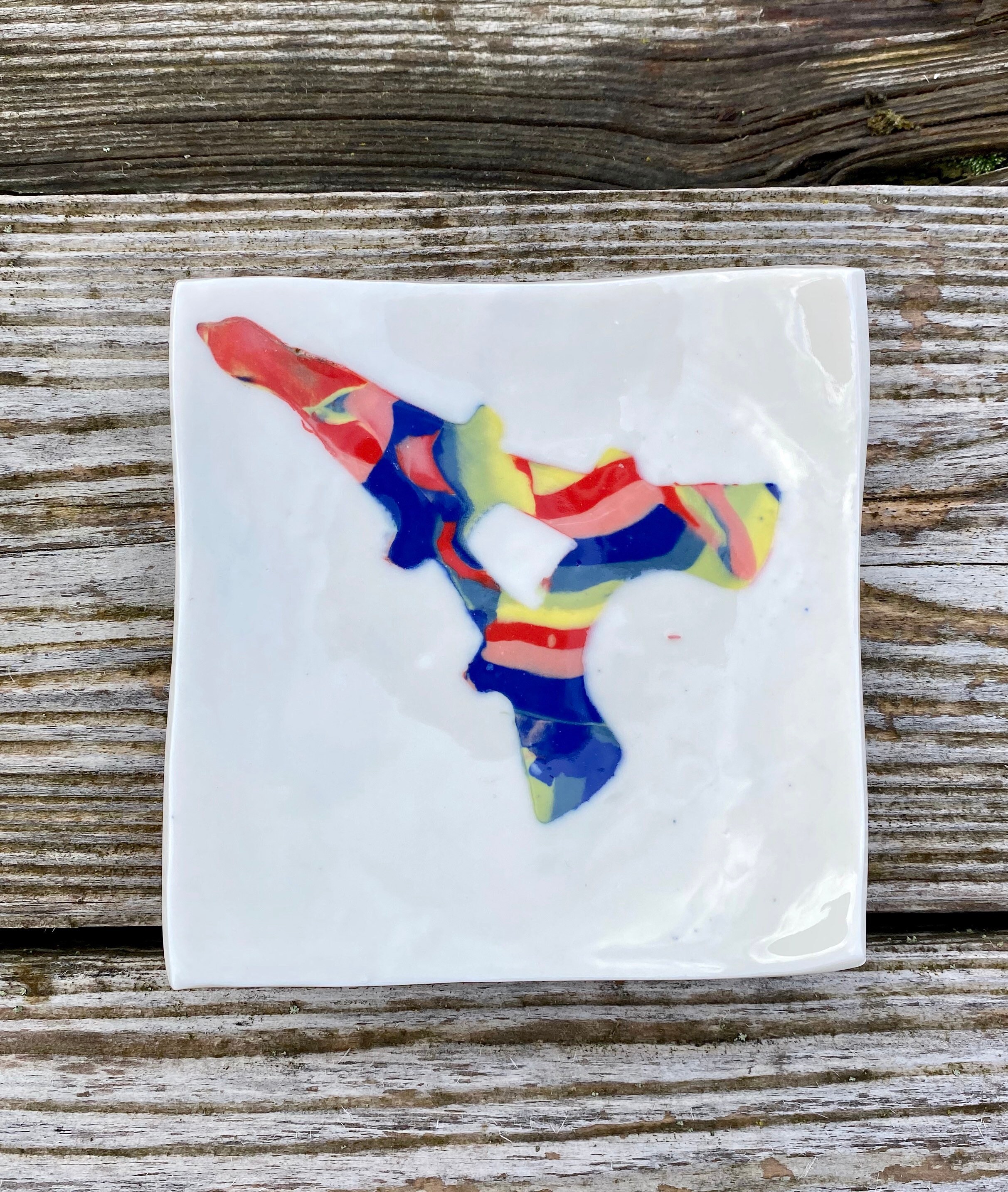 Porte-Savon ou Vide-Poche Tour Eiffel en Porcelaine