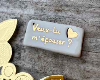 Fève au coeur d’or demande en mariage « veux-tu m’épouser ?»