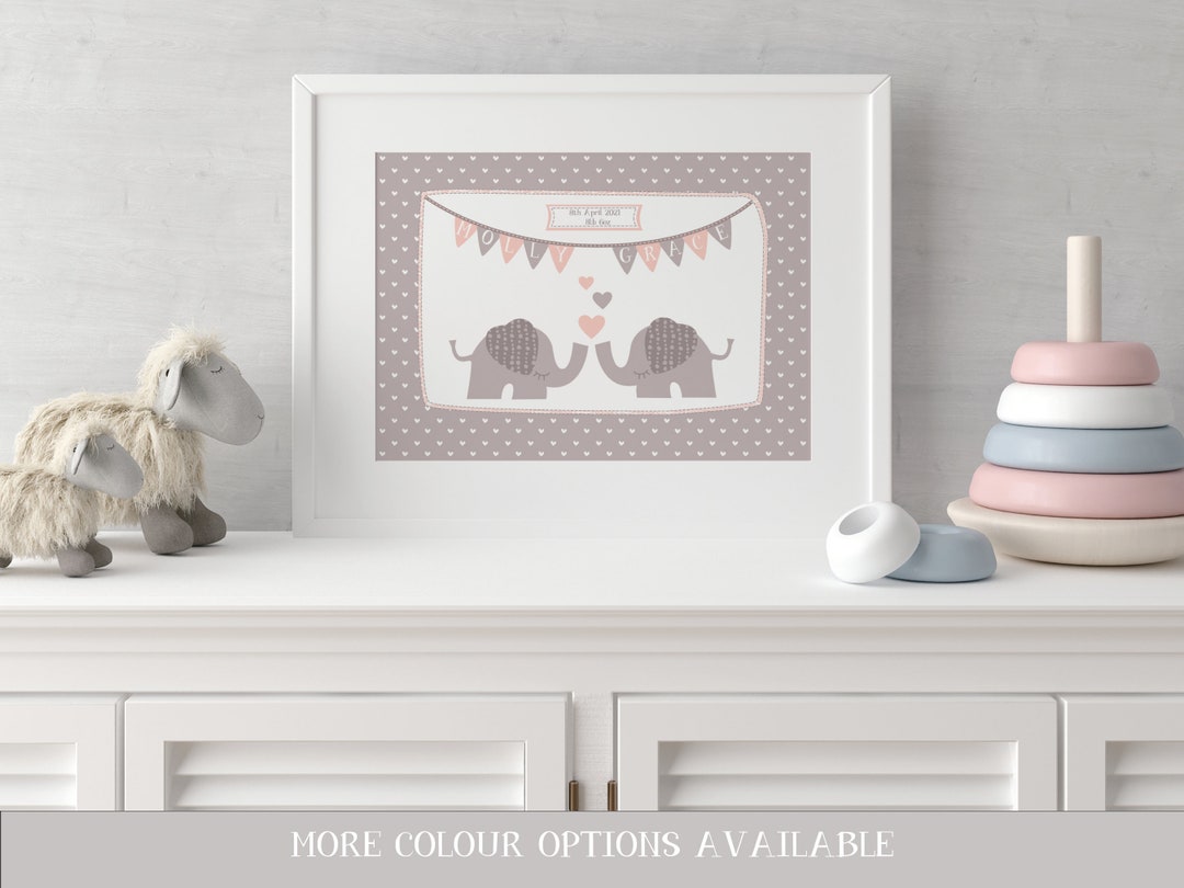 Personalised Baby Birth Announcement Print | Birth Details Print | New ...