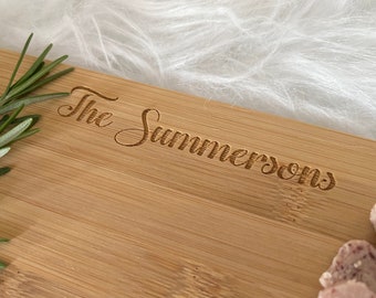 Personalised chopping cheese bread board