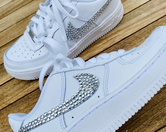 Custom Air Force 1 with sparkle gem stones