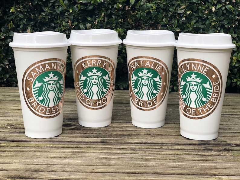 Personalised Starbucks Coffee Cup with any text message | Etsy