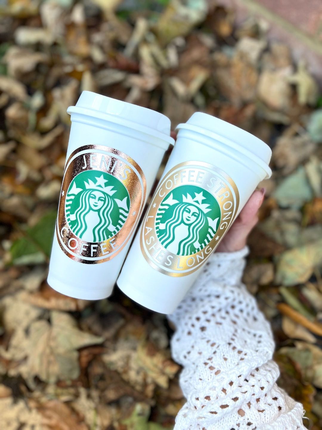 Personalised Starbucks Hot Coffee Travel Cup With Lid Travel Mug  Christmas Gift