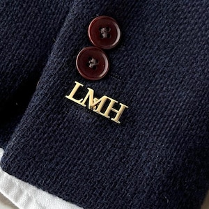 Gemelos con nombre personalizado, gemelos con múltiples iniciales, gemelos con placa de identificación, accesorio personalizado para hombre, regalo para boda, regalo para abuelo
