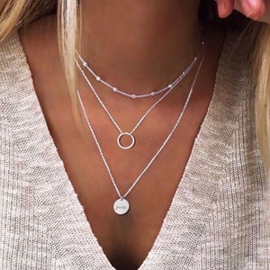 Etsy 2025 silver necklace