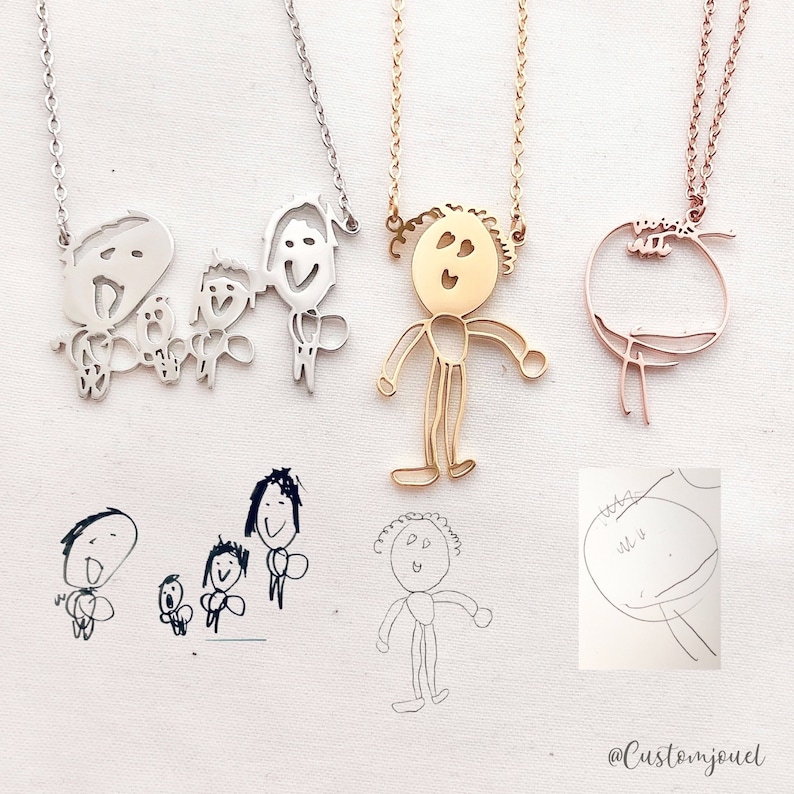 kids drawing jewellery