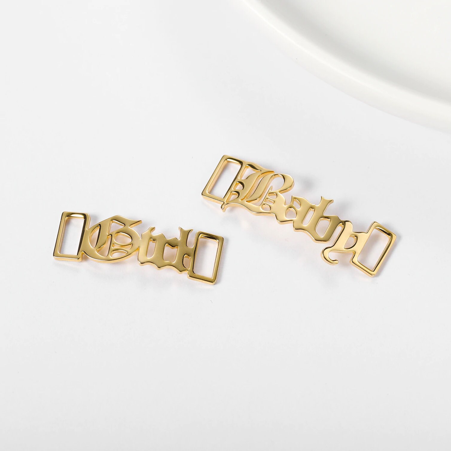 Custom Shoe Charm Unisex Name Shoelace Lock Personalised Etsy