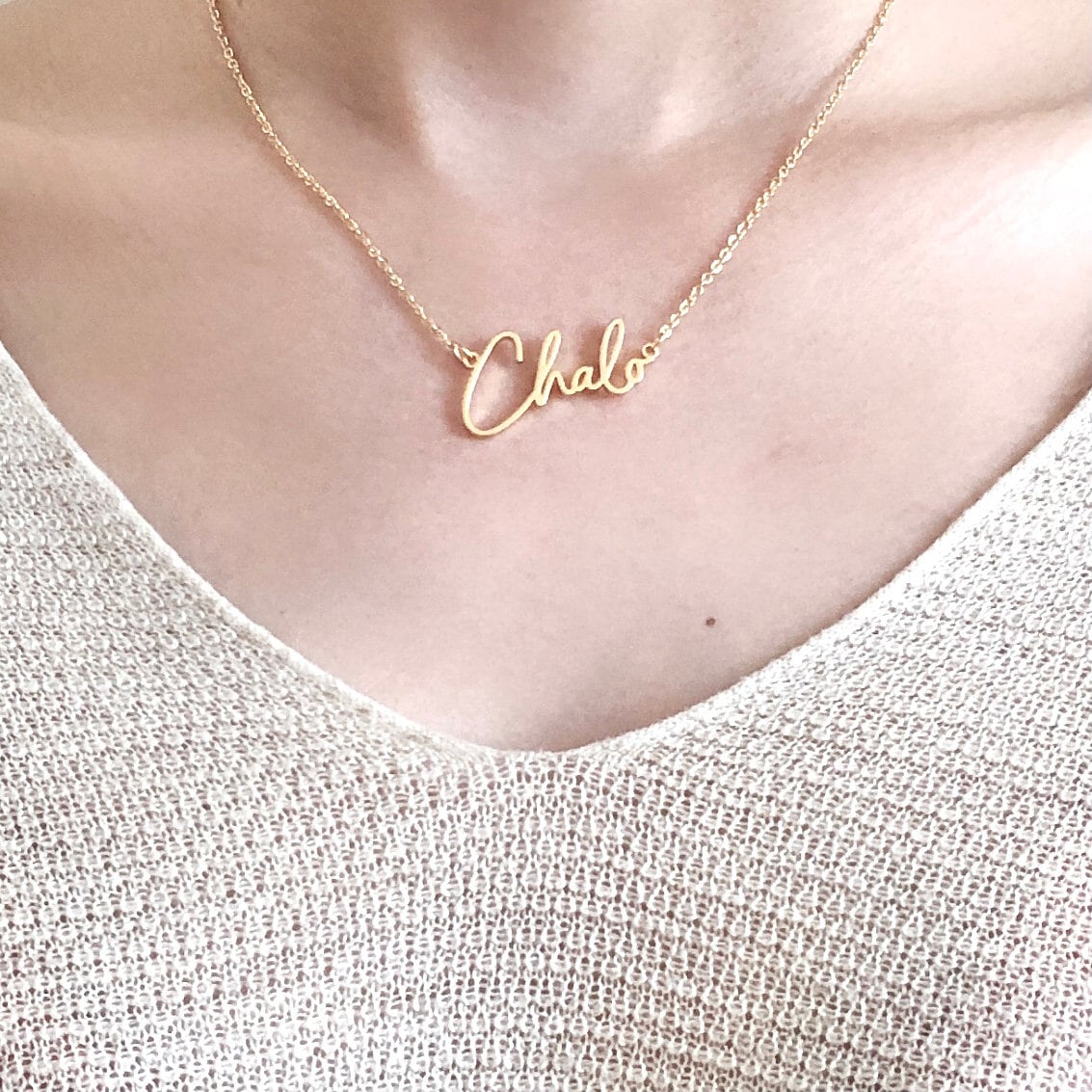 Personalised Handwriting Necklace 