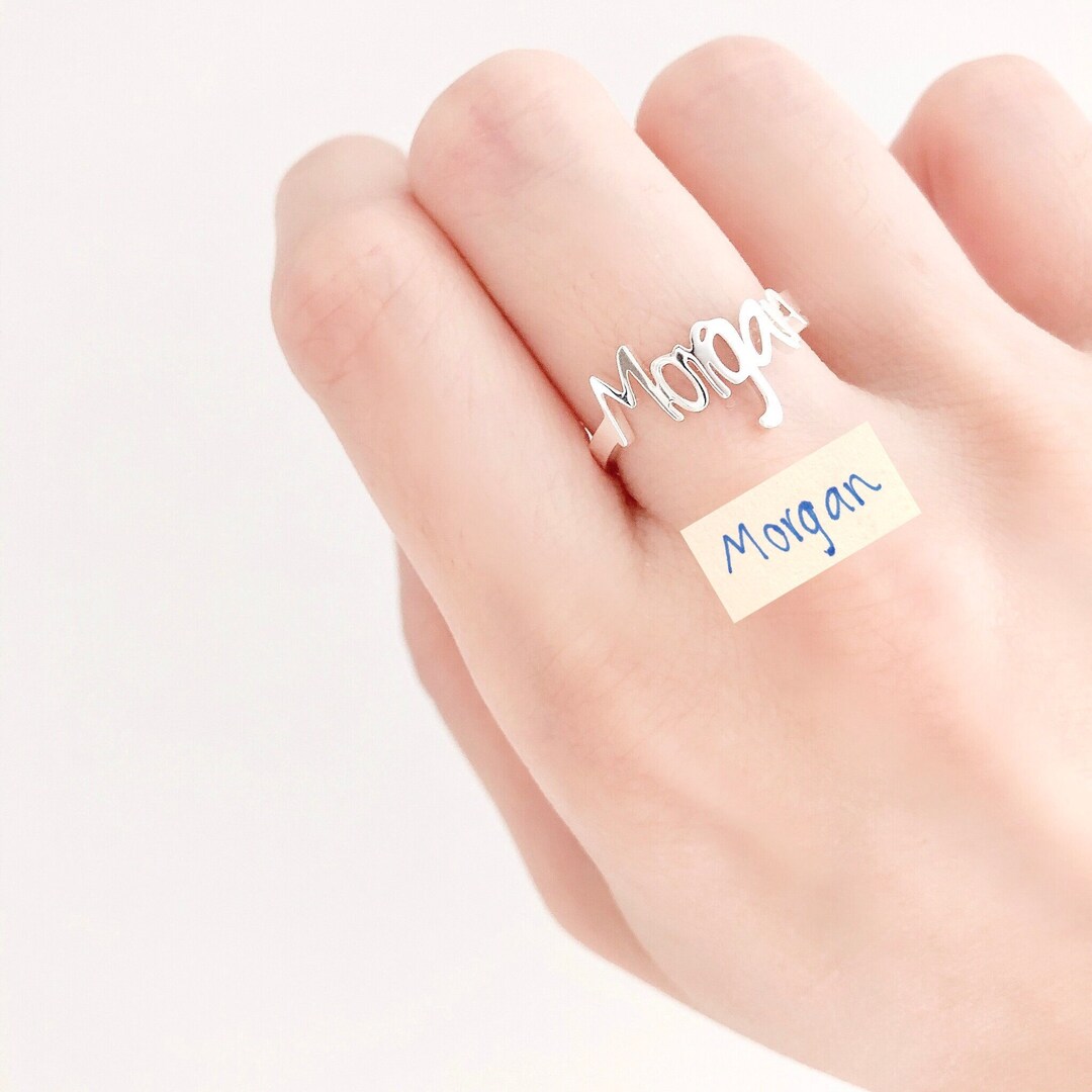 Actual Signature Ring, Memorial Ring, Handwriting Ring, Custom Writing Ring, Personalised