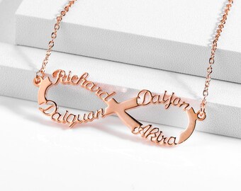 Infinity Name Necklace - Etsy UK