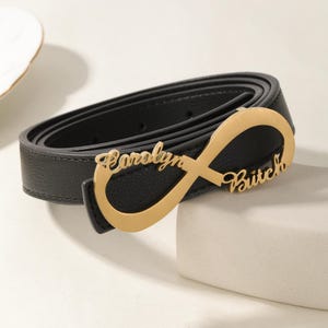 Infinity Name Belt Buckle, Family Name Belt Buckle, Custom Infinity Belt Buckle, Dainty Name Buckle, Personalised Womens Buckle, Custom Gift